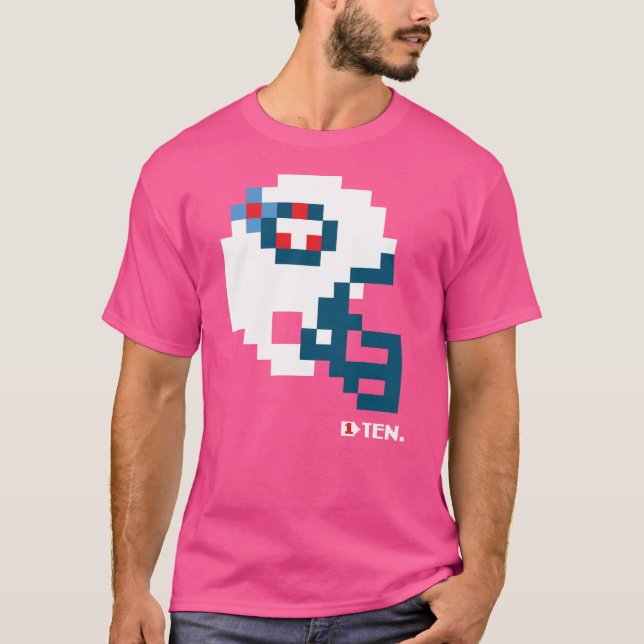 Titans Tecmo Bowl Helmet T-Shirt (Framsida)