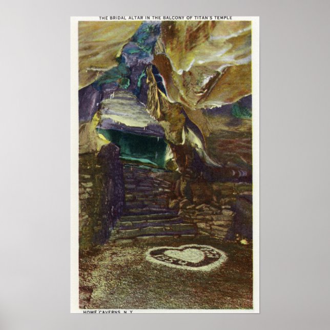 Titans Temple Balcony-vy över Möhippan Poster (Framsidan)