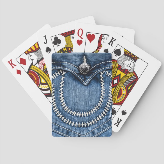 Titcher på Jeans Pocket Casinokort (Baksidan)