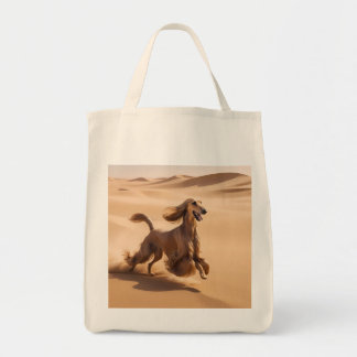 Titel: Afghansk Hound Elegant Livsmedel Tote Bag Tygkasse