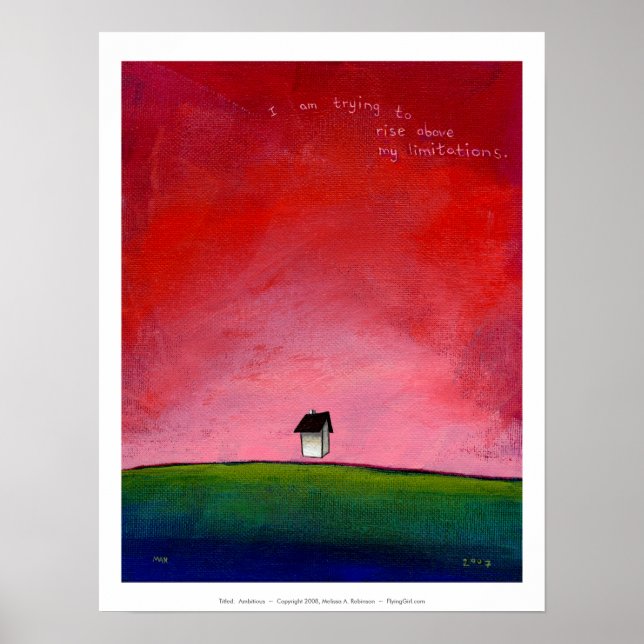 Titel: Ambious ~ Vackert flytande hus Poster (Framsidan)