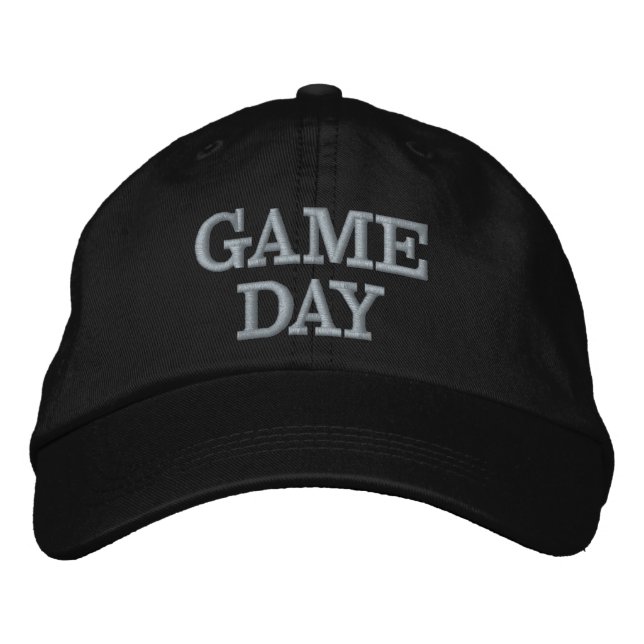 TITEL Broderad Basebollmössa för Matchdag Keps (Framsida)