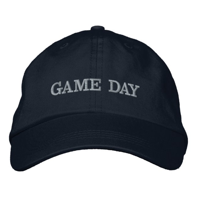 TITEL Broderad Basebollmössa för Matchdag Keps (Framsida)