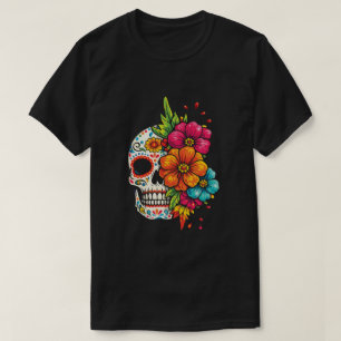 Titel: Día de los Muertos Blomsterlik Kalle T Shirt