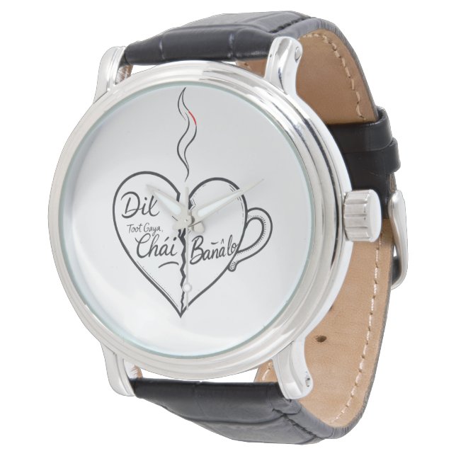 TITEL: Dil Chai Banale Armbandsur - Urdu Kaffe L (Vinklad)