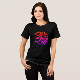 Titel: Dynamic Female Basketball Silhouette Logoty T Shirt