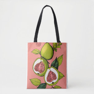 Titel: Enkel penna och Digital Art Guava-kombinati Tygkasse