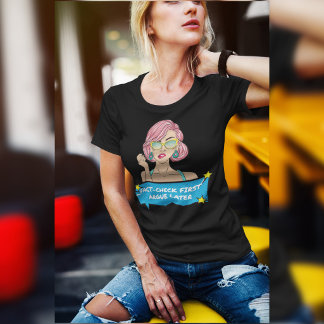 Titel: Fakta-Kolla Innan Du Argumenterar Popkons T Shirt
