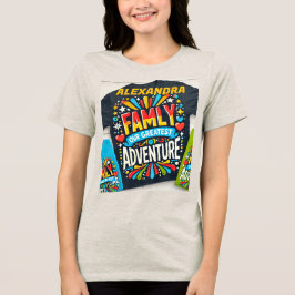 Titel: "Familjens Äventyr-besättning - Matchande r T Shirt