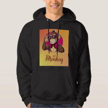Titel: Funky serieapa-grafisk t-shirt