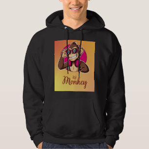 Titel: Funky serieapa-grafisk t-shirt  Hoodie