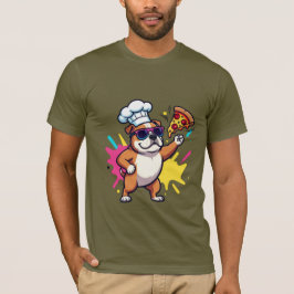 Titel: Funky Serietecknad Hund Grafisk T-Shirt