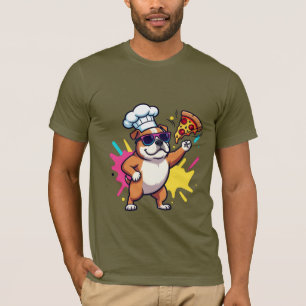 Titel: Funky Serietecknad Hund Grafisk T-Shirt