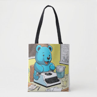 Titel: Giant Blue Gummy Bear's Brev Går med dig Tygkasse