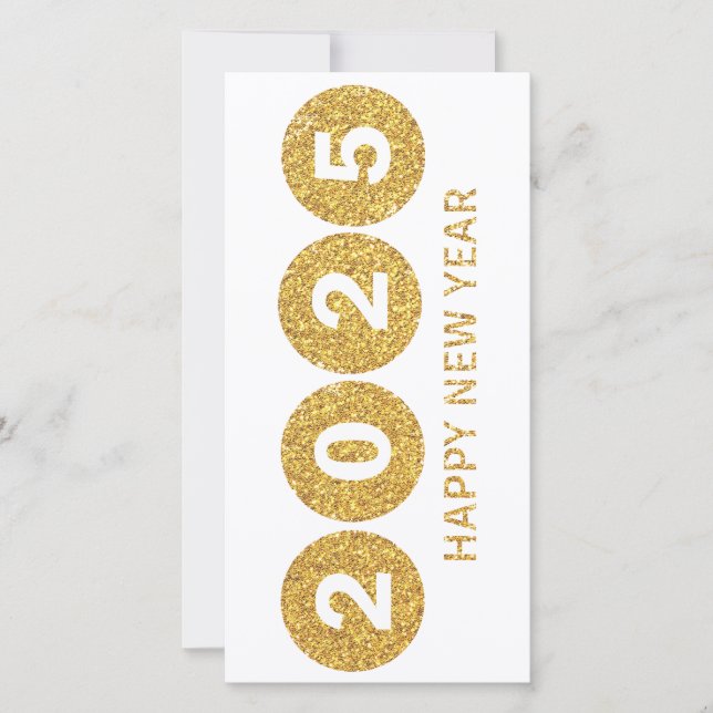 Titel: "Gott nytt år 2025 🎆 Fyrverkerier  Julkort (Framsida)