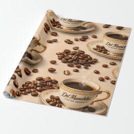 Titel gourmet rostad kaffeböna och espresso ele presentpapper
