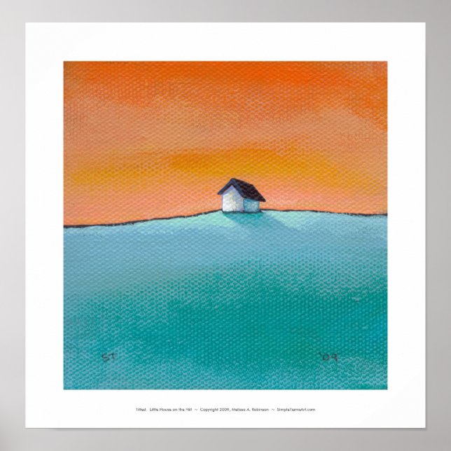 Titel: Lilla huset vid Backe - konstlandskapet Poster (Framsidan)