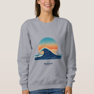 Titel: Logotypen för minimalistisk havsvåg i Monta T Shirt
