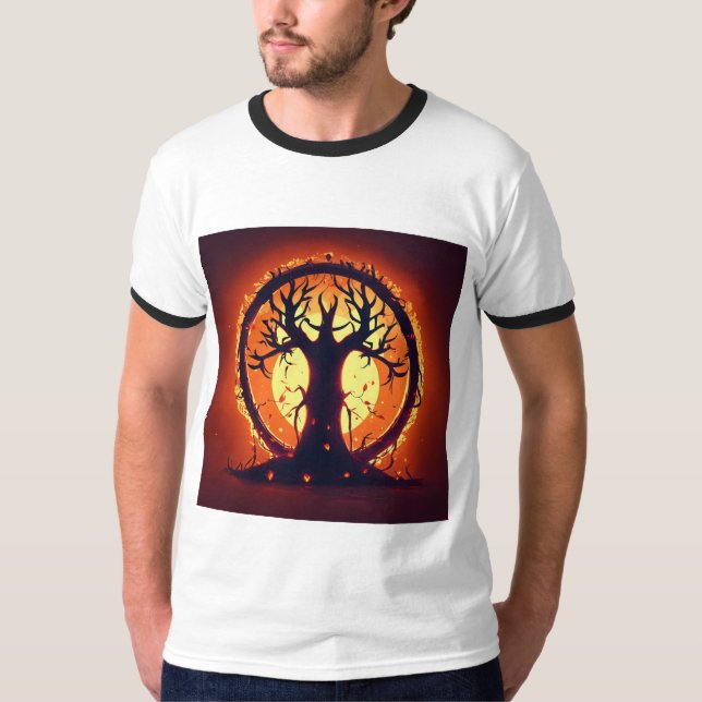 Titel: "Majestic Dragon Unlezed T-Shirt" Descri T Shirt (Framsida)