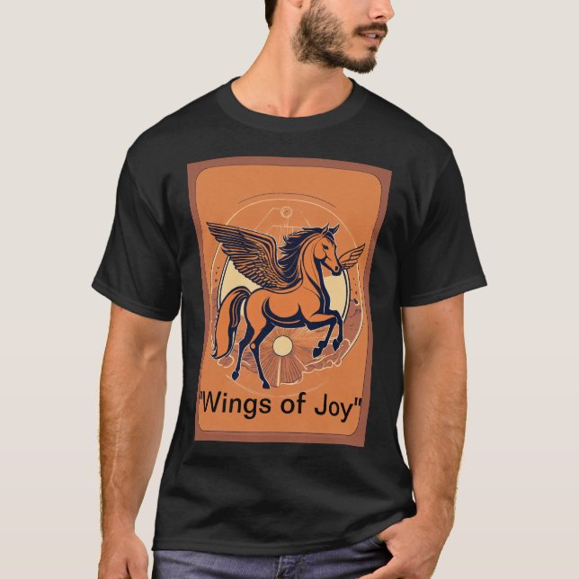 Titel: "Majestic Stallion Silhouette Tshirt T Shirt (Framsida)