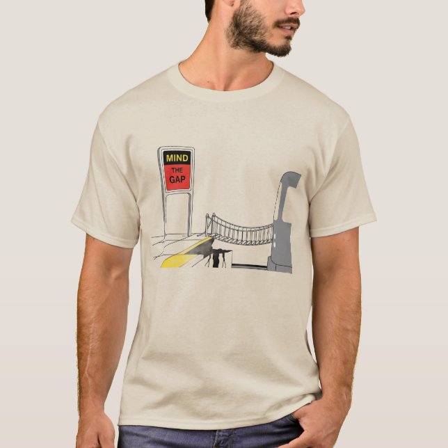 Titel: Minneslucka - Surreal London Tåg Art T Shirt (Framsida)