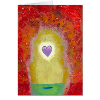 Titel: Mycket liten purpurfärgad PERSONLIG Hälsningskort