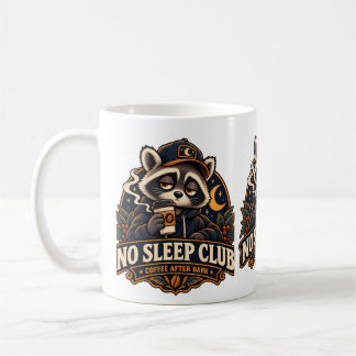 Titel: No Sleep Club Kaffe Efter Mörker Tvättbjörn Kaffemugg
