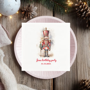 Titel: Nutcracker Red Magic Födelsedagsfest Pappersservett