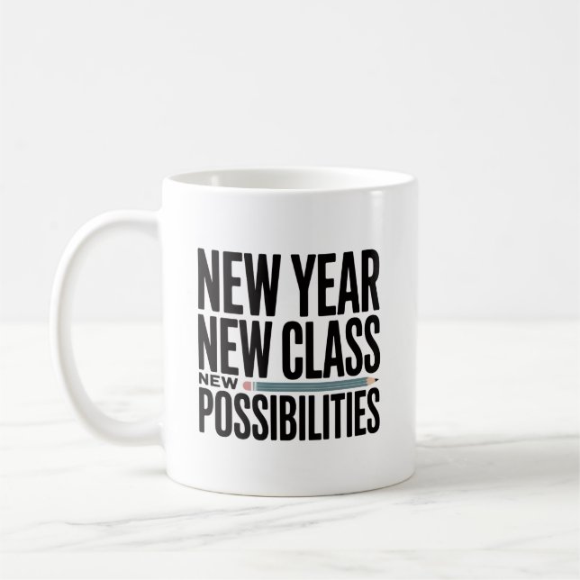 Titel  Nytt år Ny klass Nya möjligheter Lärare Kaffemugg (Vänster)