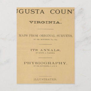 Titel Page Augusta County, Virginia Vykort
