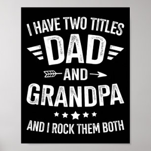 Titel Pappa Farfar För Fars Dag Födelsedag Jul Poster