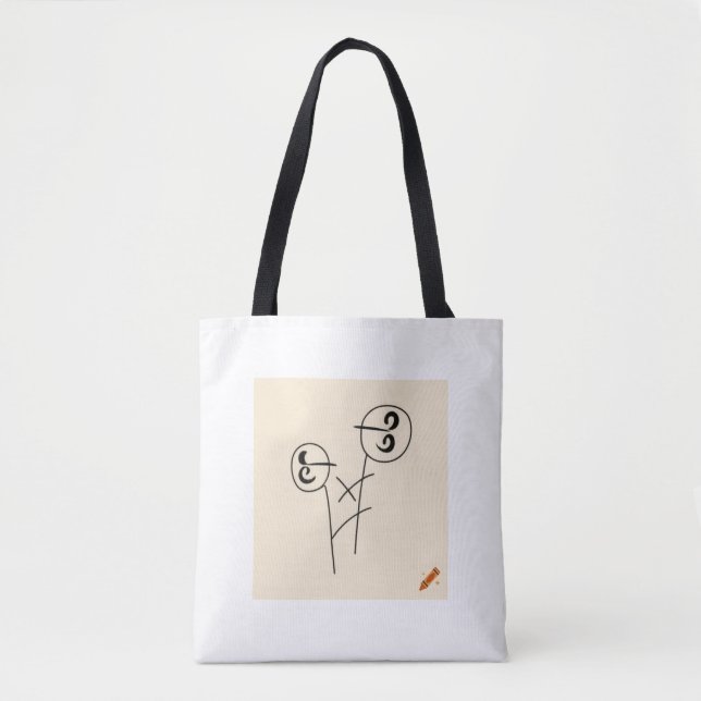 Titel: "Rock and roll Consert Banner Tote Bag - Bo Tygkasse (Framsida)