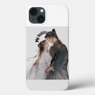 Titel: Romantiskt Animepar iPhone 13-fodral - Sött