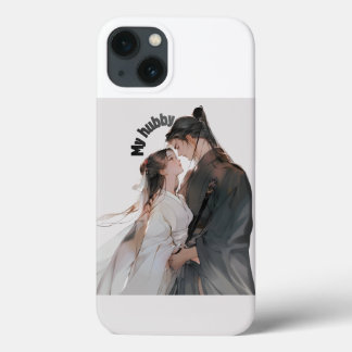 Titel: Romantiskt Animepar iPhone 13-fodral - Sött
