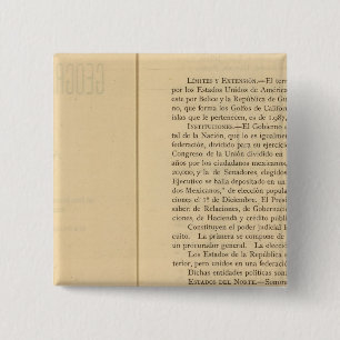 Titel Sida av Mexikos atlas 1874 Knapp