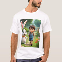 Titel Söt seriefigur T-shirt Rolig grafik*