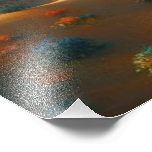 Titel: 🎨 Stunning Desert Lilly med fågel Fototryck (Hörn)