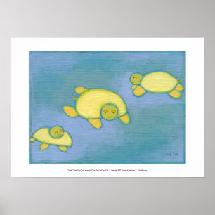 Titel: Turtles har problem med förtroendet - rolig Poster