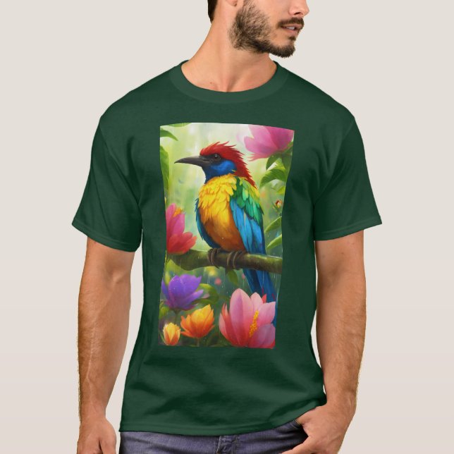 Titel: "Vibrant Costa Rica Birds T-Shirt" T Shirt (Framsida)