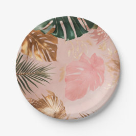 Titel: Vintage Tropical Elegance Pappra Tallrikar
