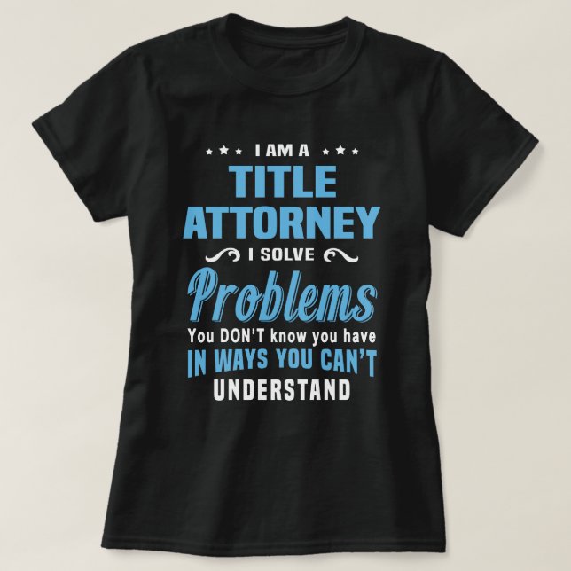 Titeladvokat T Shirt (Design framsida)