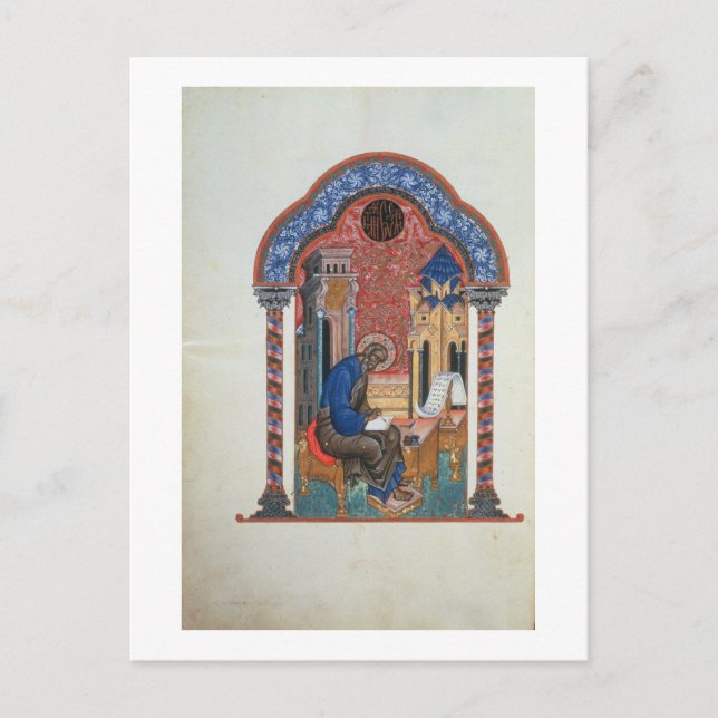 Titelblad från de fyra evangelierna av Isaac Birev Vykort (Framsida)