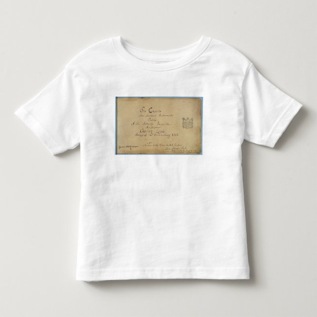 Titelsida av 'de Brandenburg konserterna T Shirt (Framsida)