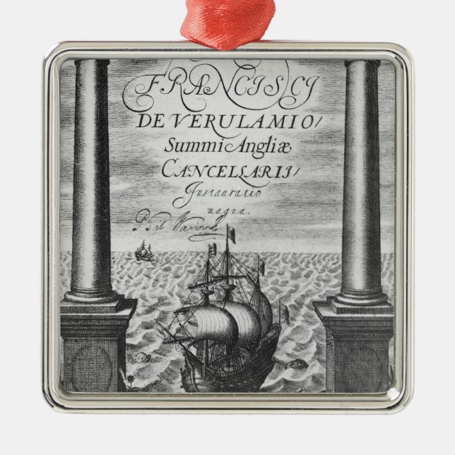 Titelsida av den första upplagan julgransprydnad metall (Framsidan)