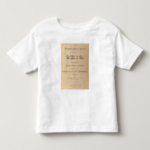 Titelsida av en topografisk kartbok t-shirt