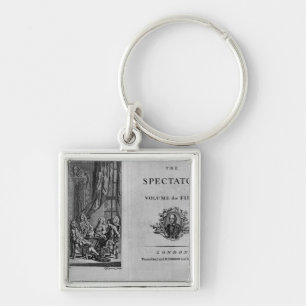 Titelsida av första volym av samlat fyrkantig silverfärgad nyckelring