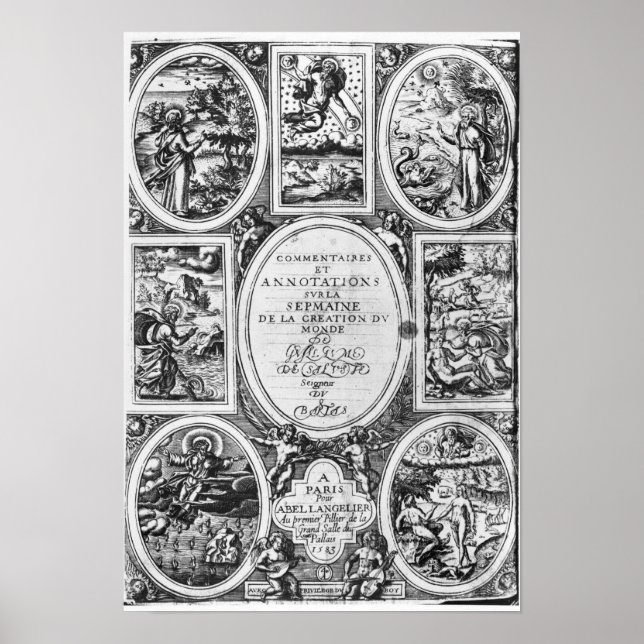 Titelsida för "Commentaires et Annotations �" Poster (Framsidan)
