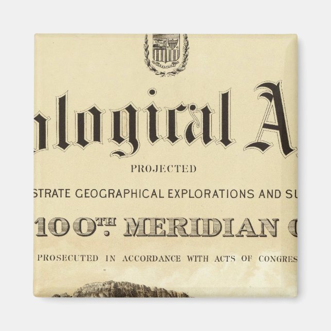 Titelsida för geologisk atlas magnet (Framsidan)