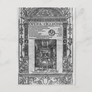 Titelsida för Opera Ciceronis, publicerad 1520 Vykort