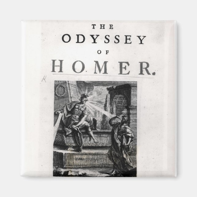 Titelsida för "The Odyssey" av Homer Magnet (Framsidan)